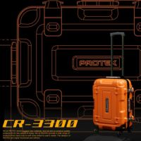 機内持込対応＞容量27Lプロスペック・前輪ストッパー付4輪キャリーコンテナCR-3300 | PROTEX（プロテックス）公式サイト